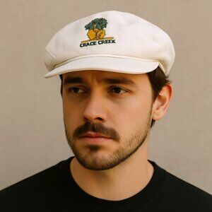 Vintage Links Edition Cedar Creek Golf Cap – White Adjustable Hat